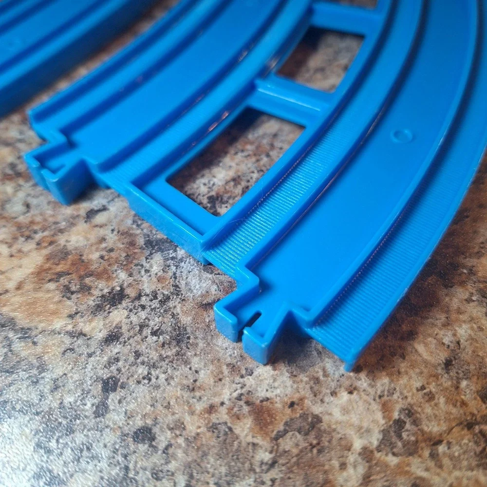 Tomy Blue Curved Train Track Pieces Replacement Pieces Switch Thomas and Friends